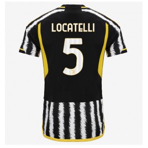 Juventus Manuel Locatelli #5 Replica Home Stadium Shirt 2023-24 Short Sleeve